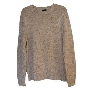Club Monaco Wool Blend Sweater Men's L Oatmeal Crew Neck Knit